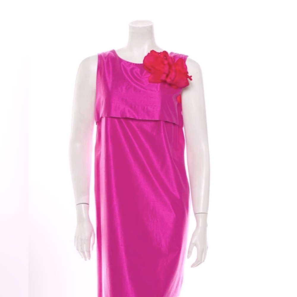 Alberta Ferretti bright pink dress